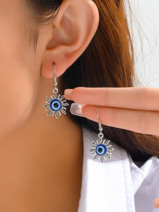 Boucles d’oreilles « evil eye »